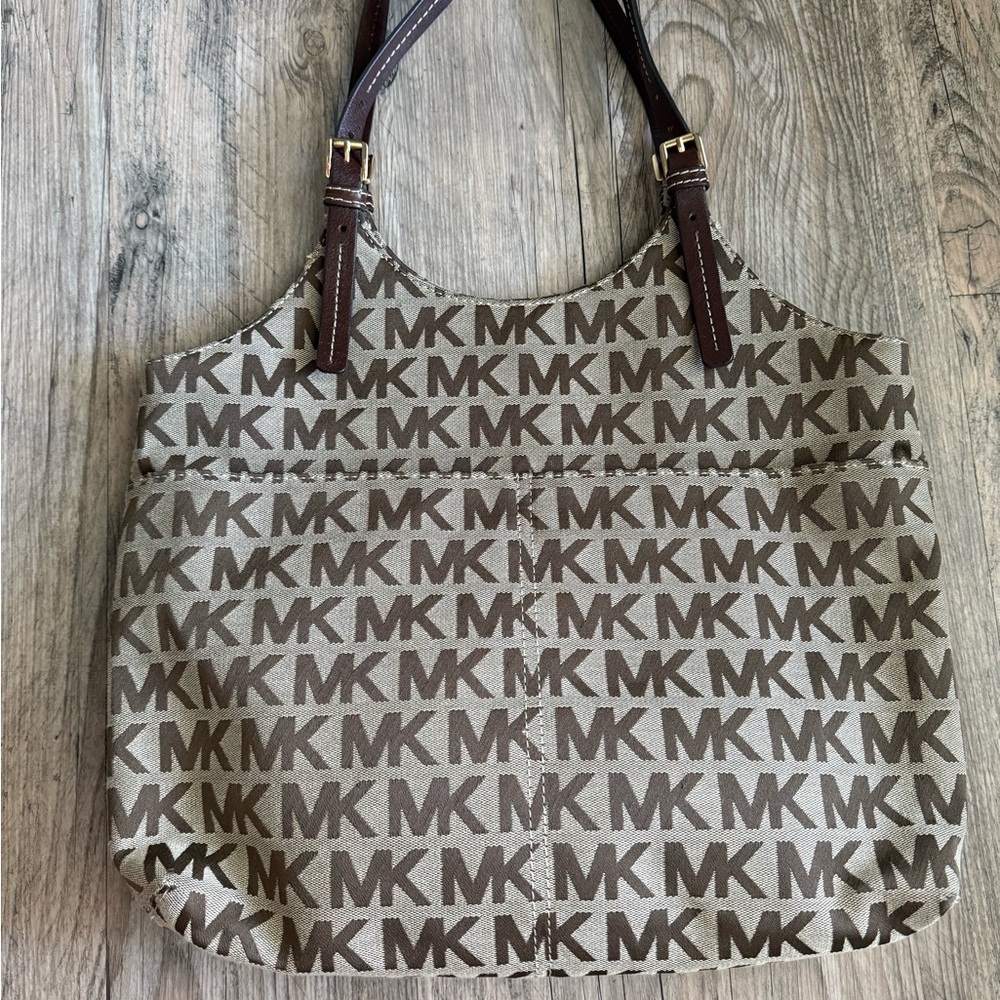 Michael Kors Brown Logo Tote Bag